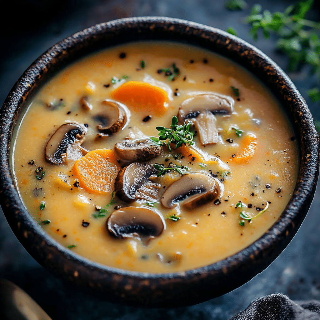 Mushroom Carrot Soup