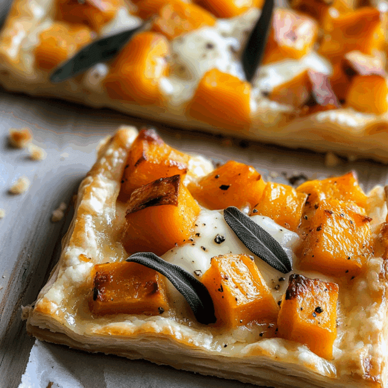 Butternut Squash Puff Pastry Tart
