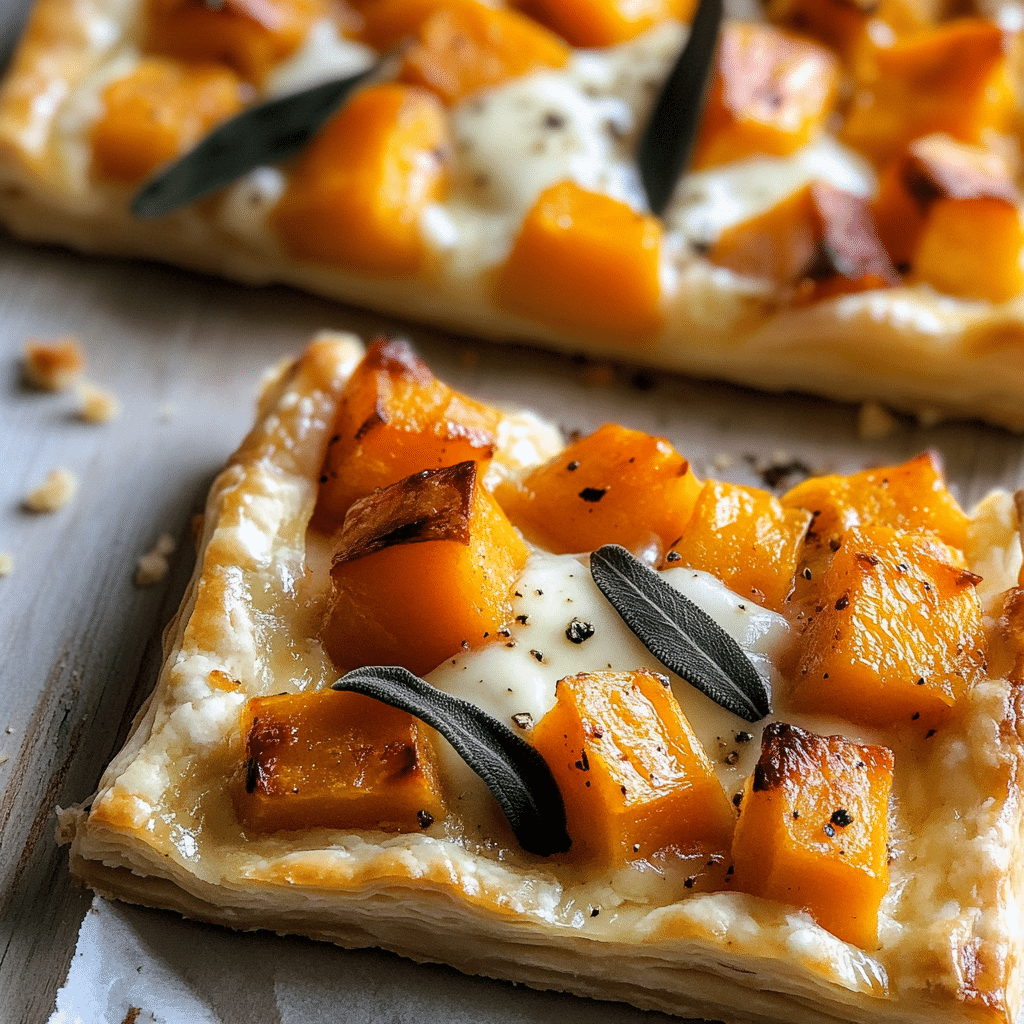 Butternut Squash Puff Pastry Tart