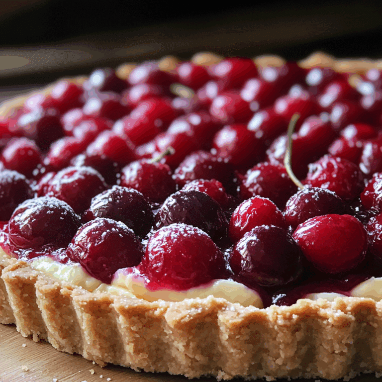 Cherry Bakewell Tart