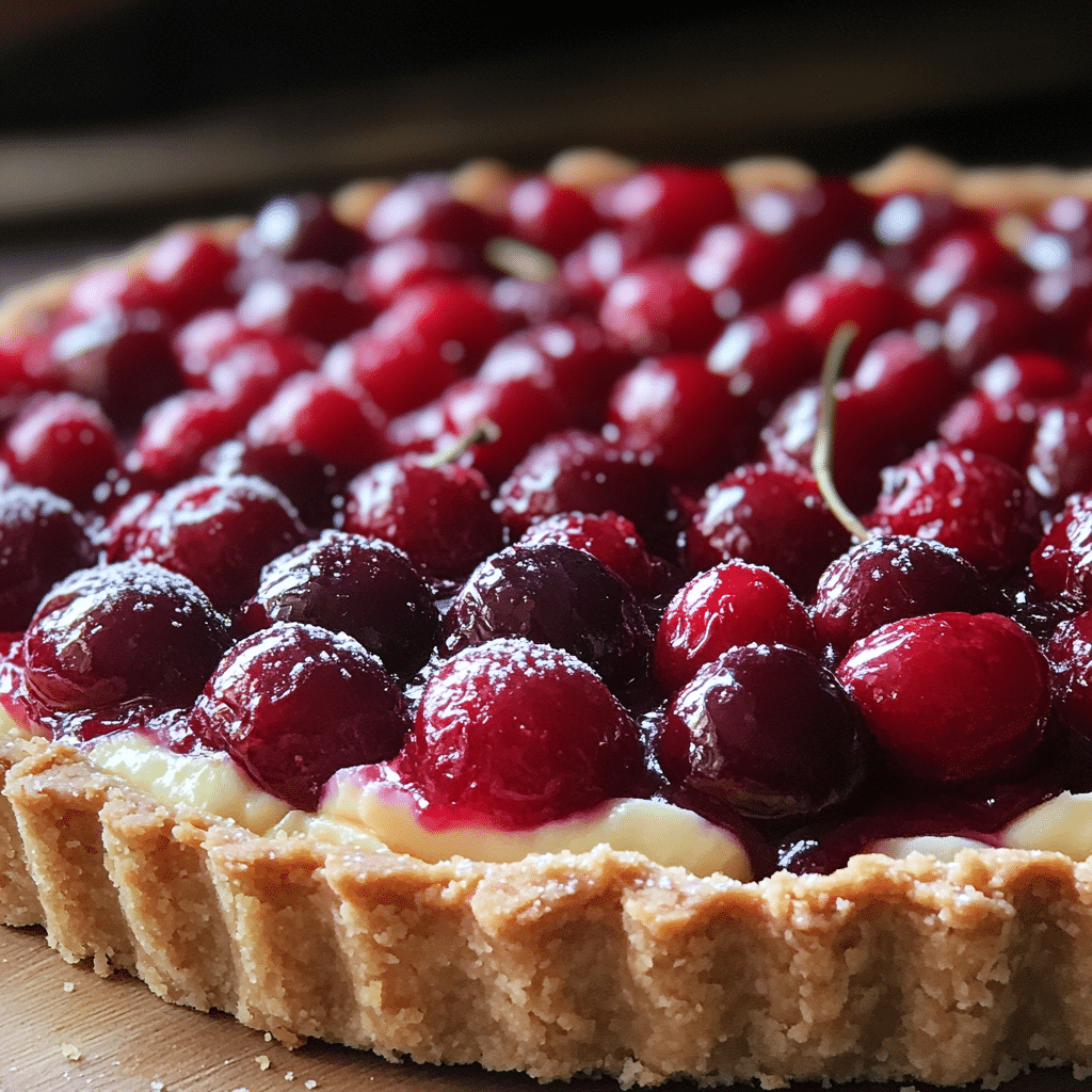 Cherry Bakewell Tart