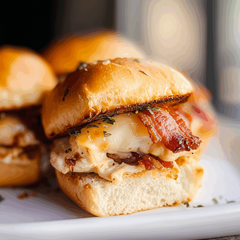 Chicken Bacon Ranch Sliders