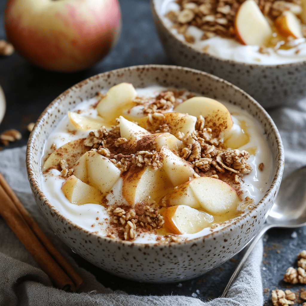 Cinnamon Apple Yogurt Bowls