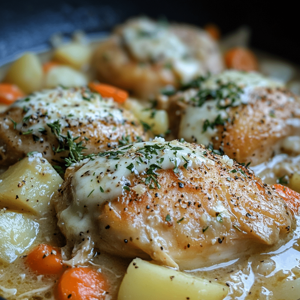 Garlic Parmesan Chicken Stew