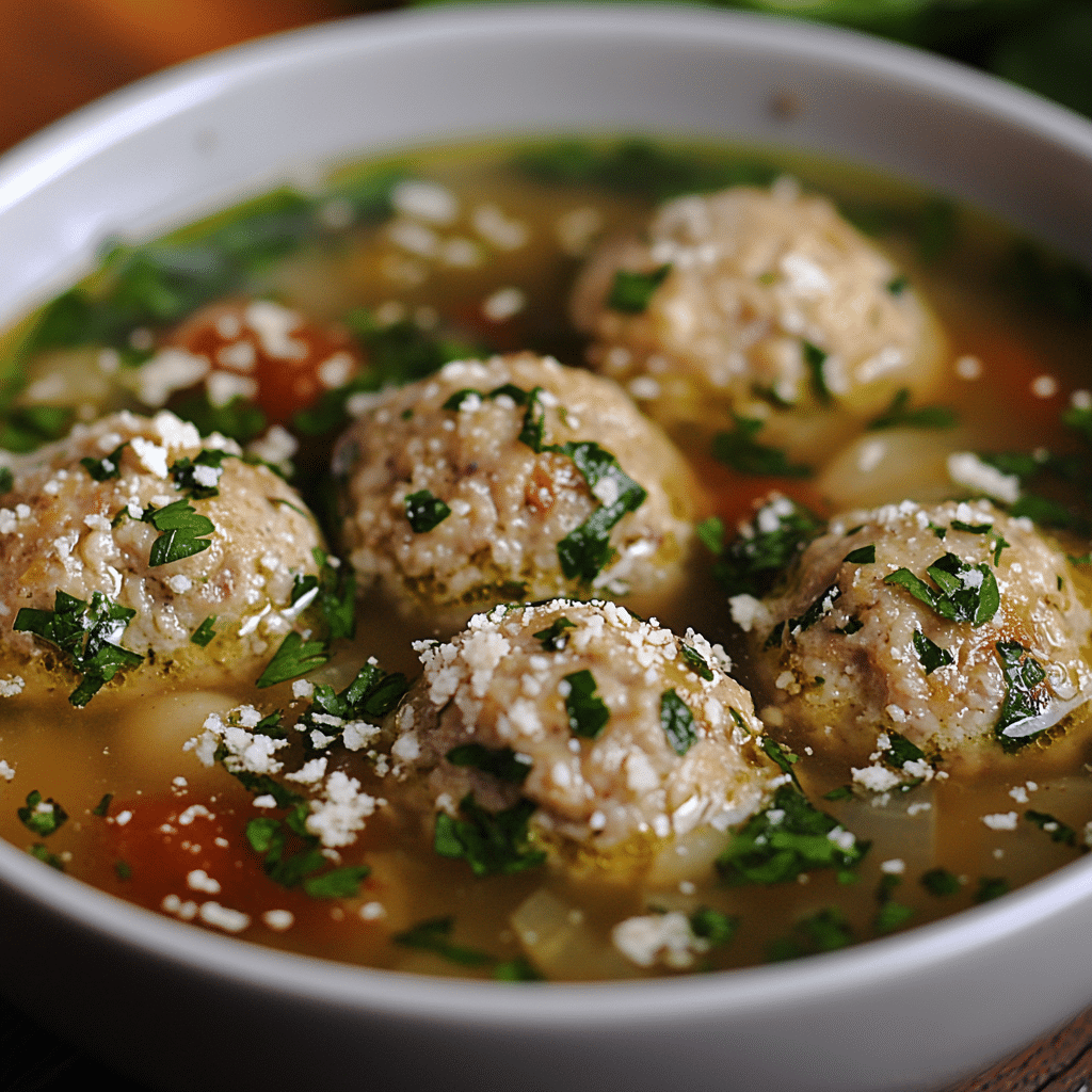Greek Meatball Soup