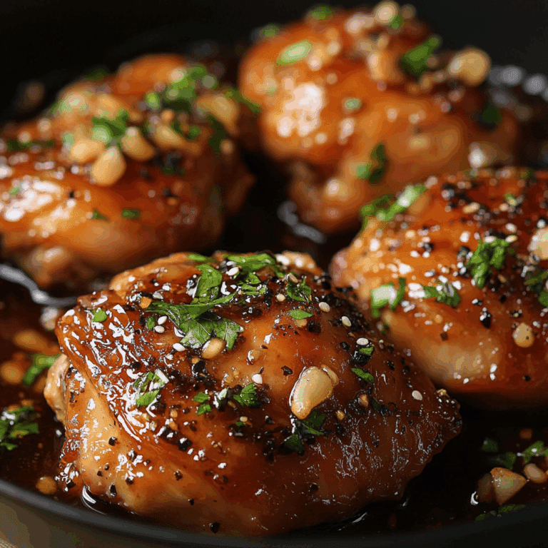 Honey Garlic Chicken Thighs