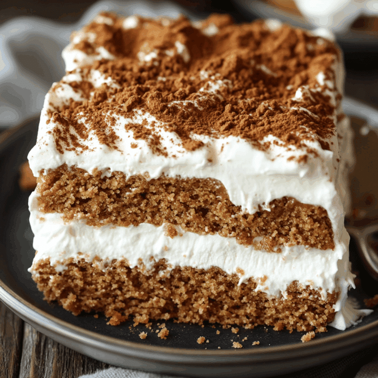No-Bake Gingerbread Icebox Cake