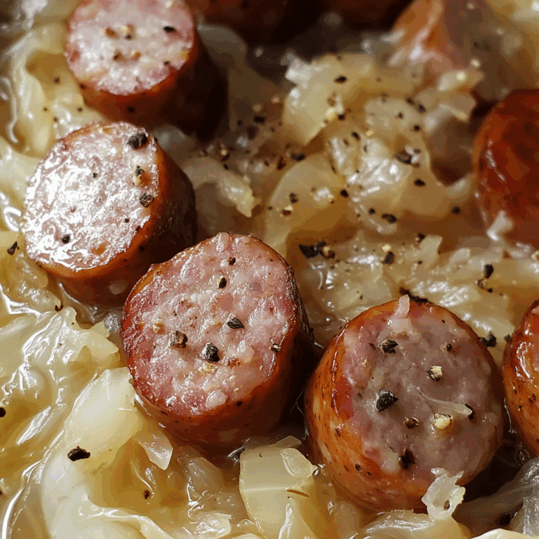 Sausage and Sauerkraut Dinner