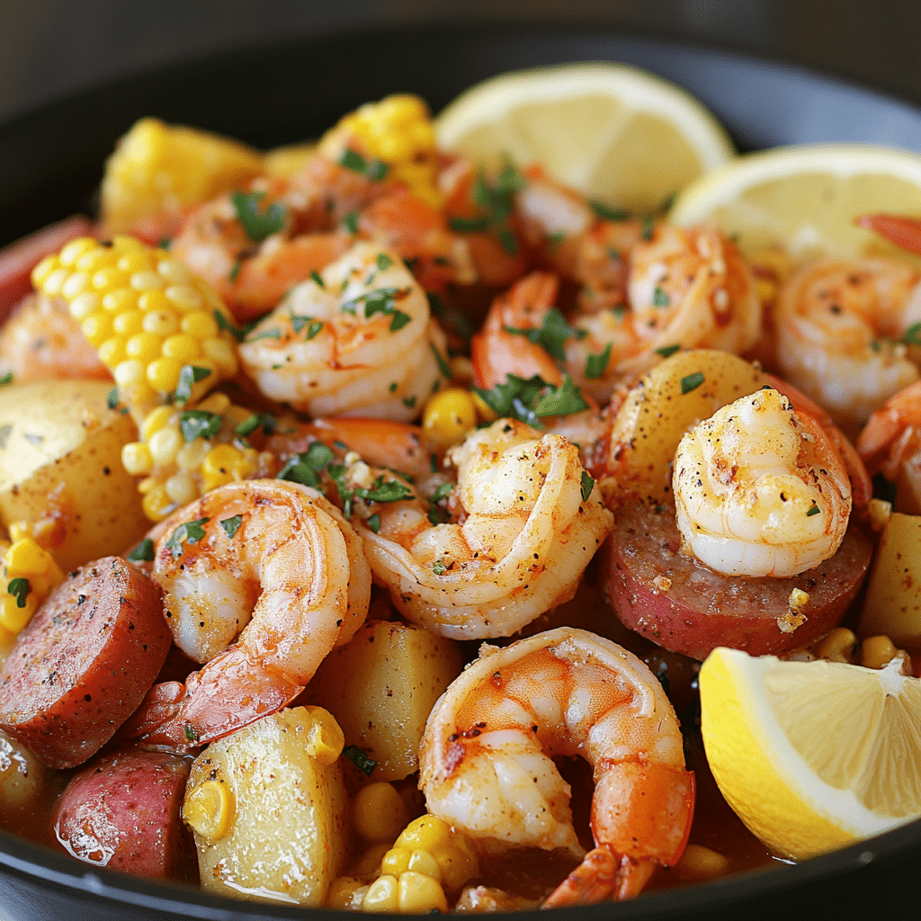 Slow Cooker Shrimp Boil