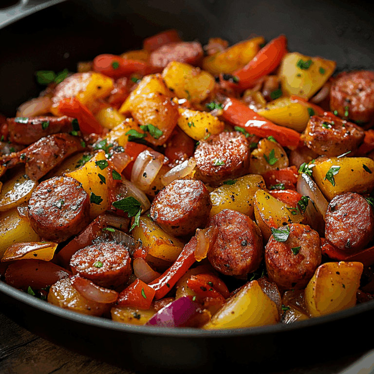 Smoked Turkey Sausage Breakfast Skillet