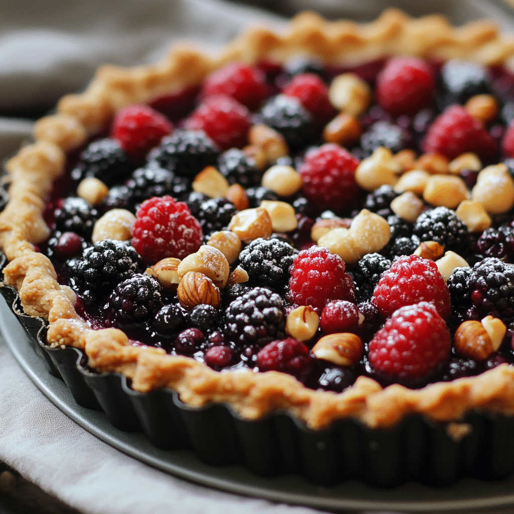 Wild Berry and Hazelnut Crostata