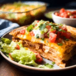 4-Ingredient Chicken Quesadilla Casserole