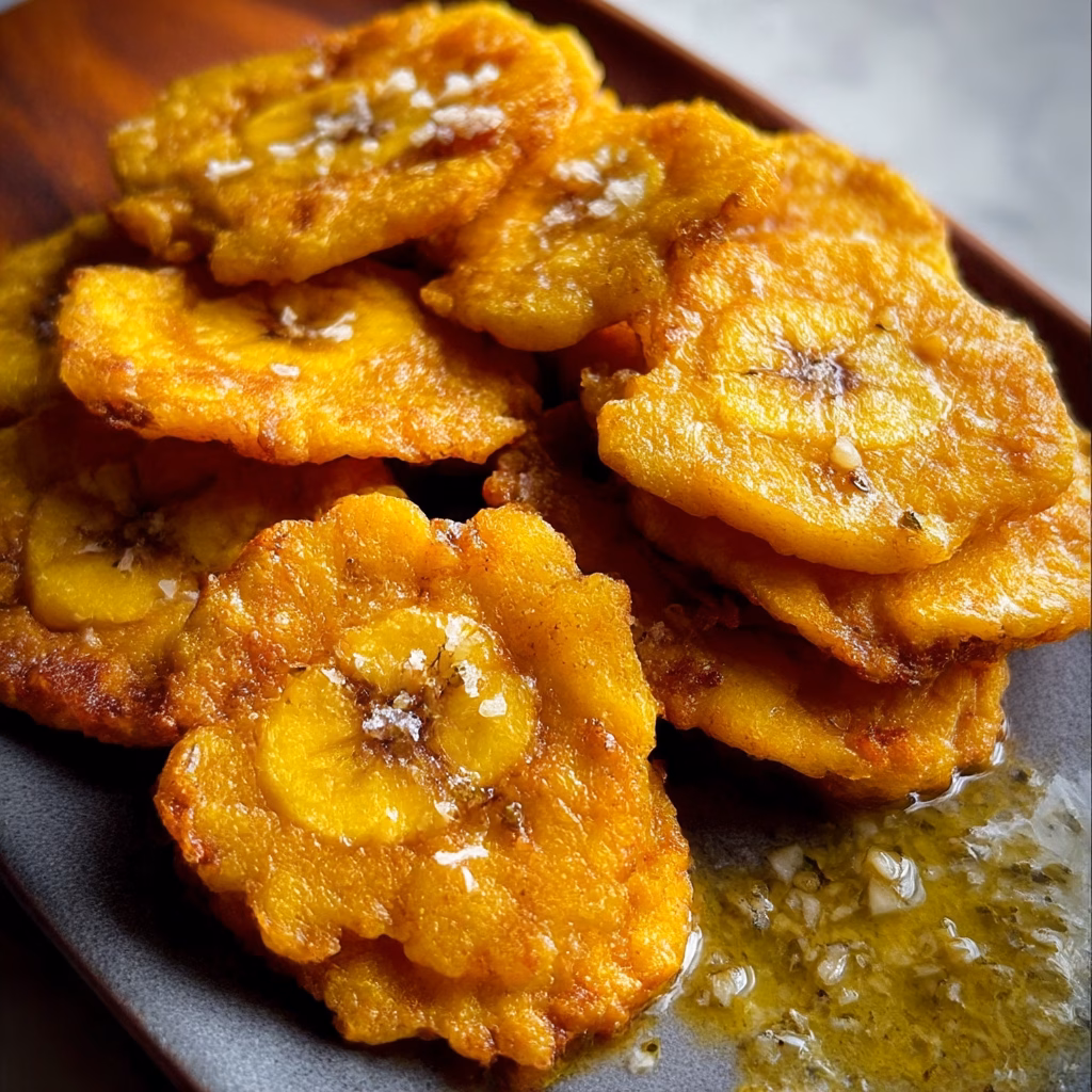Cuban Tostones with Garlic Mojo