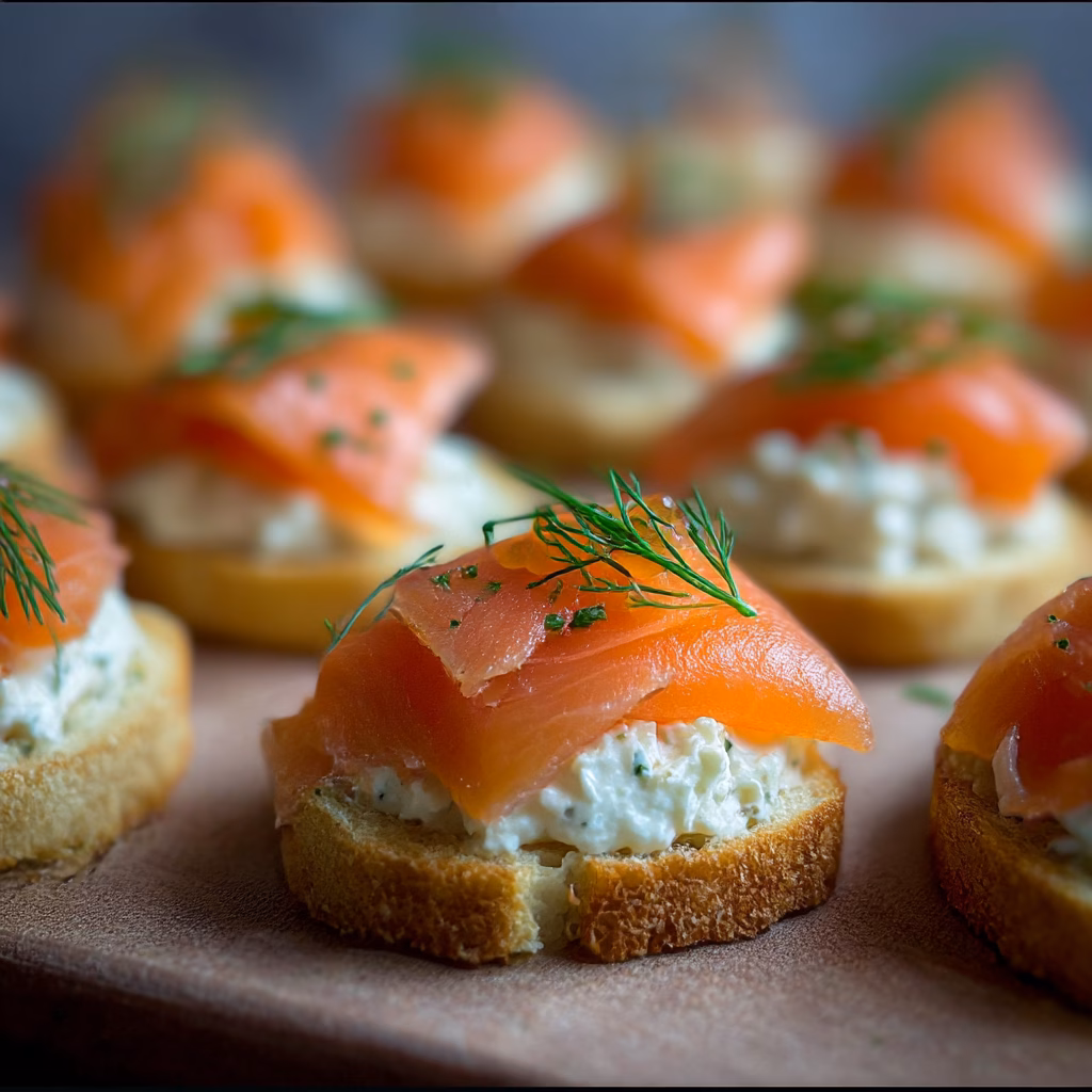 Smoked Salmon Canapes