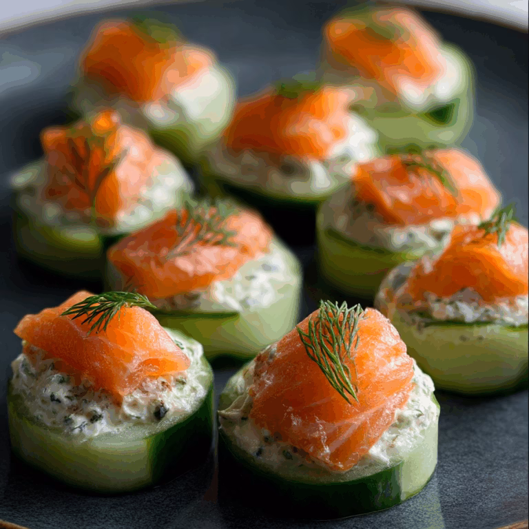 Smoked Salmon Cucumber Bites
