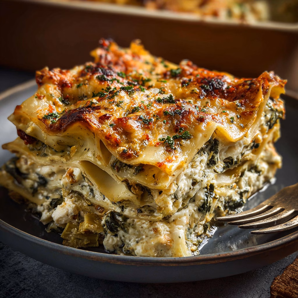 Spinach Artichoke Lasagna