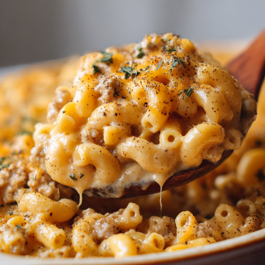 Turkey Mac and Cheese Casserole