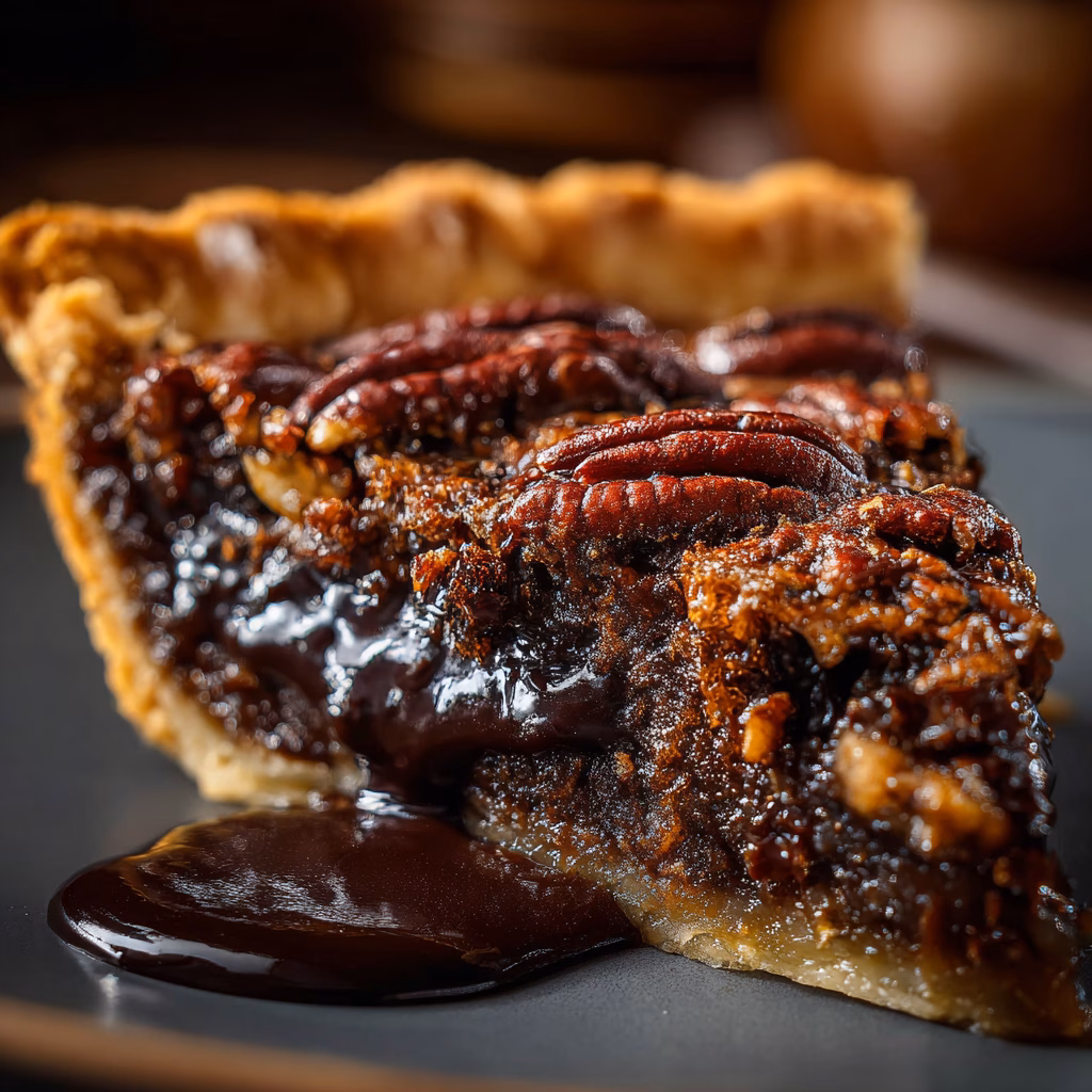 Dark Chocolate Pecan Pie